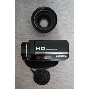 Digital Video Camera 240MP HD 1080P 16X Zoom with Lens Cover and 38X Macro‎ Lens